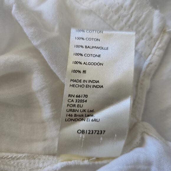 Free People We the Free Secret Falls Smock Top Cotton Ivory Size M Cottagecore - Picture 10 of 13